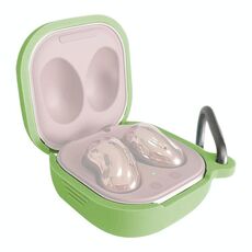 Per Samsung Galaxy Buds Live / Pro Bluetooth Auricolare Custodia protettiva in silicone con gancio (Matcha)