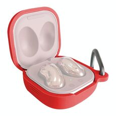 Per Samsung Galaxy Buds Live / Pro Bluetooth Auricolare Custodia protettiva in silicone con gancio (rosso)