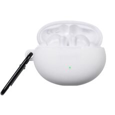 Per Huawei FreeBuds 4i custodia protettiva per auricolari in silicone liquido (bianco)