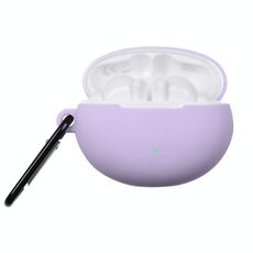 Per Huawei FreeBuds 4i custodia protettiva per auricolari in silicone liquido (viola)