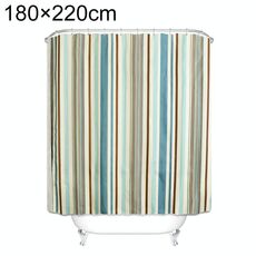 Tende da doccia in tessuto poliestere di spessore multicolour texture verticale, dimensioni: 180x220cm