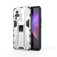 Per vivo v21 custodia protettiva supersonico PC + TPU V21 con supporto (bianco)