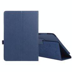 Per Amazon Fire HD 10 2021 Litchi Texture Custodia in pelle orizzontale orizzontale orizzontale con supporto e slot da penna (blu)