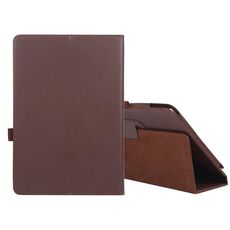 Per Amazon Fire HD 10 2021 Litchi Texture Custodia in pelle orizzontale orizzontale a colori con supporto e penna (marrone)