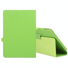 Per Amazon Fire HD 10 2021 Litchi Texture Custodia in pelle orizzontale orizzontale a colori con supporto e slot per penna (verde)