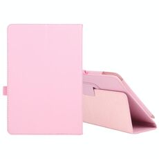 Per Amazon Fire HD 10 2021 Litchi Texture Custodia in pelle orizzontale in pelle orizzontale con supporto e slot da penna (rosa)
