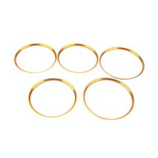 A5819-02 5 PCS Car Gold Air Condizionatore Air Outlet Anello decorativo per Mercedes-Benz