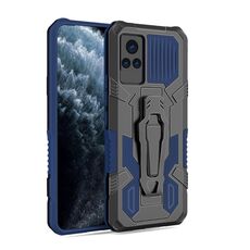 Per vivo V21 Armor Warrior Antiurto antiurto PC + custodia protettiva TPU (blu)