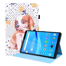 Per Lenovo Tab M8 FHD TB-8505F / TB-8705X Caso di pelle a flip orizzontale orizzontale a 8,0 pollici con titolare e slot per carte e cornice fotografica (piccolo cane fiore)