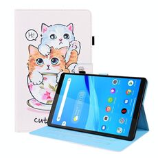 Per Lenovo Tab M8 FHD TB-8505F / TB-8705X Caso di cuoio orizzontale a flip orizzontale a 8,0 pollici con supporto e carta Slot e cornice per foto (Cat Brothers)