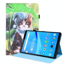 Per Lenovo TAB M8 FHD TB-8505F / TB-8705X Caso di pelle a flip orizzontale orizzontale da 8,0 pollici con supporto e carta Slot & Photo Frame (Bib Kitten)