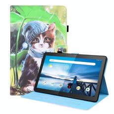 Per Lenovo M10 FHD REL TB-X605FC / TB-X605LC Caso di cuoio orizzontale a flip orizzontale con titolare e slot per schede e cornice fotografica (gattino BIB)