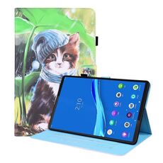 Per Lenovo M10 Plus TB-X606F Caso di cuoio orizzontale orizzontale a flip orizzontale con supporto e carta Slot & Photo Frame (Bib Kitten)