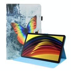 Per Lenovo Tab P11 TB-J606F Caso di cuoio orizzontale a flip orizzontale con supporto e carta Slot e cornice per foto (a colori Butterfly)