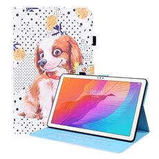 Per Huawei Matepad T 10 / T 10 / onore Godetevi 2 10.1 Caso di cuoio orizzontale a flip orizzontale con titolare e slot per schede e cornice fotografica (piccolo cane da fiore)