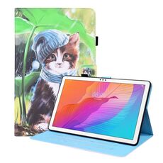 Per Huawei Matepad T 10 / T 10 / onore Godetevi 2 10.1 Caso di cuoio flip orizzontale a 10,1 animali con supporto e carte e cornice fotografica (gattino BIB)