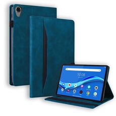 Per Lenovo Tab M8 FHD TB-8505F / TB-8705X 8,0 pollici Business Business Antiurto Antiburistici Caso in pelle a flip orizzontale con titolare e slot per schede e foto Cornice e slot per penna (blu)