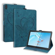 Per Lenovo Tab M10 10.1 pollici Love Butterfly Pattern Custodia in pelle flip orizzontale con supporto (blu)