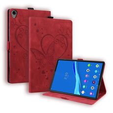 Per Lenovo TAB M8 (HD) / M8 (FHD) TB-8505F Amore Butterfly Pattern Cassa in pelle flip orizzontale con supporto (rosso)
