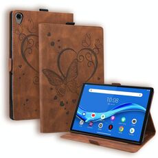 Per Lenovo Tab M8 (HD) / M8 (FHD) TB-8505F Amore Butterfly Pattern Caso in pelle flip orizzontale con supporto (marrone)