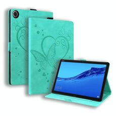 Per Huawei MediaPad M5 Lite 8 / Honor Tab 5 Love Butterfly Pattern Horizontal flip custodia in pelle con supporto (verde)