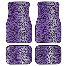 Set di tappetini per auto per auto con stampa universale 4 in 1 Leopard Print, stile: HN1408GP