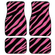 Set di tappetini per auto con stampa universale Zebra Stripe 4 in 1, stile: HN1253