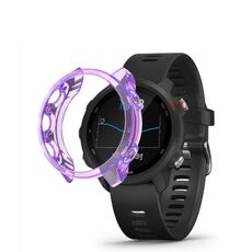 Per Garmin Forerunner 245 TPU Caso di orologio traslucido (viola)