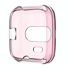 Per Fitbit Versa Lite Smart Watch Custodia protettiva in silicone (rosa trasparente)