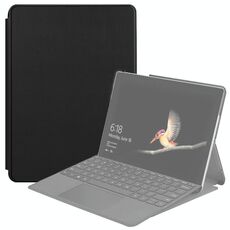 Per Microsoft Surface Go 2 / Surface Go Voltage Custodia in pelle con struttura elastica orizzontale con supporto (nero)