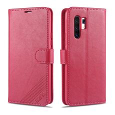 Per Vivo X30 / X30 Pro AZNS Custodia in pelle a ribaltamento orizzontale con struttura in pelle di pecora con supporto e slot per schede e portafoglio (rosso)