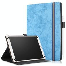 Custodia in pelle universale per tablet PC con struttura in tessuto di marmo da 9-11 pollici a vibrazione orizzontale con portapenne