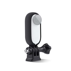 Gabbia per montaggio telaio protettivo in plastica con adattatore base treppiede per insta360 go 2 (nero)
