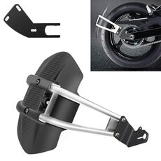 Parafango posteriore per moto in acciaio inossidabile modificato Parafango antipolvere Paraspruzzi Parafango Parafango, Stile: Piedino stile B