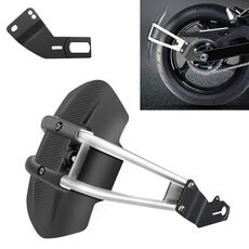 Parafango posteriore per moto in acciaio inossidabile modificato Parafango antipolvere Paraspruzzi Parafango Parafango, Stile: Piedino stile E