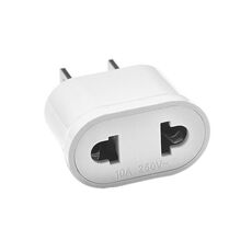 US & EU a noi Plug AC AC Parete universale Socket Plug Socket Adapter, AC 250 V (bianco)