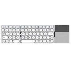 B052 Tastiera wireless Bluetooth multi universale Bluetooth con touchpad (argento)