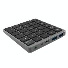 N970 Pro Dual Modes Lega di alluminio Lavagna ricaricabile Bluetooth Bluetooth wireless con hub USB (grigio)