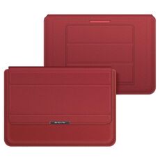4 in 1 Supporto per laptop universale PU Borsa per laptop da polso impermeabile PU, dimensioni: 17 pollici (rosso)
