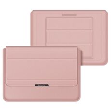 4 in 1 Supporto per laptop universale PU Borsa per laptop da polso impermeabile PU, dimensioni: 17 pollici (oro rosa)