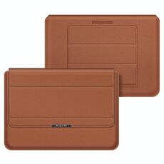 4 in 1 Supporto per laptop universale PU PU PROTEZIONE PULSANTE POLSO PORTATOLO PORTATOLO PORTATOLO, Dimensioni: 17 pollici (Brown)