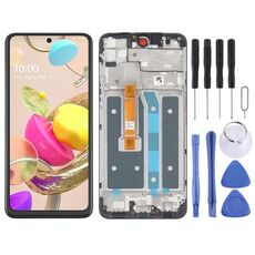 Schermo LCD e digitalizzatore Assemblaggio completo con cornice per LG K42 LMK420 LM-K420 LMK420H LM-K420H LMK420E LM-K420E LMK420Y LM-K420Y