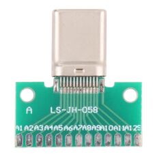 Tavola di prova maschile di tipo C di tipo C del tipo C Usb 3.1 con PCB 24pin saldato