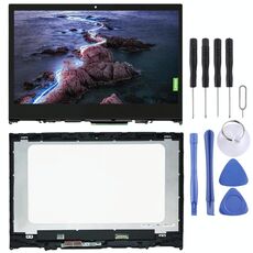 Schermo LCD OEM 1920 x 1080px per Lenovo Yoga 520-14IKB digitalizzatore assemblaggio completo con cornice (nero)