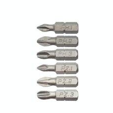 5 Set 6 PCS 25mm Forte Cacciavite a mano Magnetico Forte Bocca antiscivolo Cacciaviti antiscivolo Bit