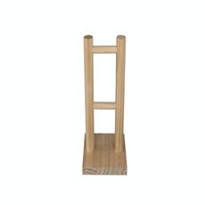 2 pezzi in legno Cuffie in legno Bracketin Cuffie in legno Mostra rack (fondo quadrato)