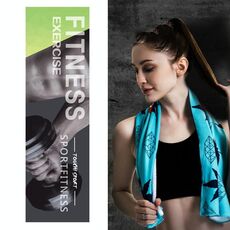 2 pezzi fitness asciugamano freddo all'aperto raffreddamento ad asciugatura rapida, dimensioni: 100 x 30 cm (potenza)