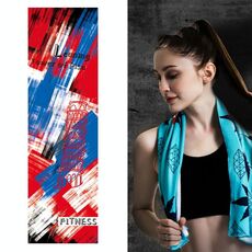 2 pezzi fitness asciugamano freddo all'aperto raffreddamento all'aperto asciugamano a secco rapido, dimensioni: 100 x 30 cm (sogno)