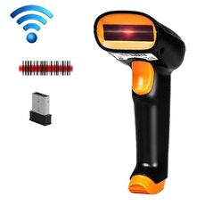 Scanner di codici a barre veloce con scanner wireless USB di archiviazione, specifica: luce rossa