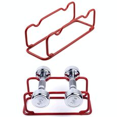 Supporto per manubri in ginocchio verticale da ginnastica, specifica: piccolo (rosso)